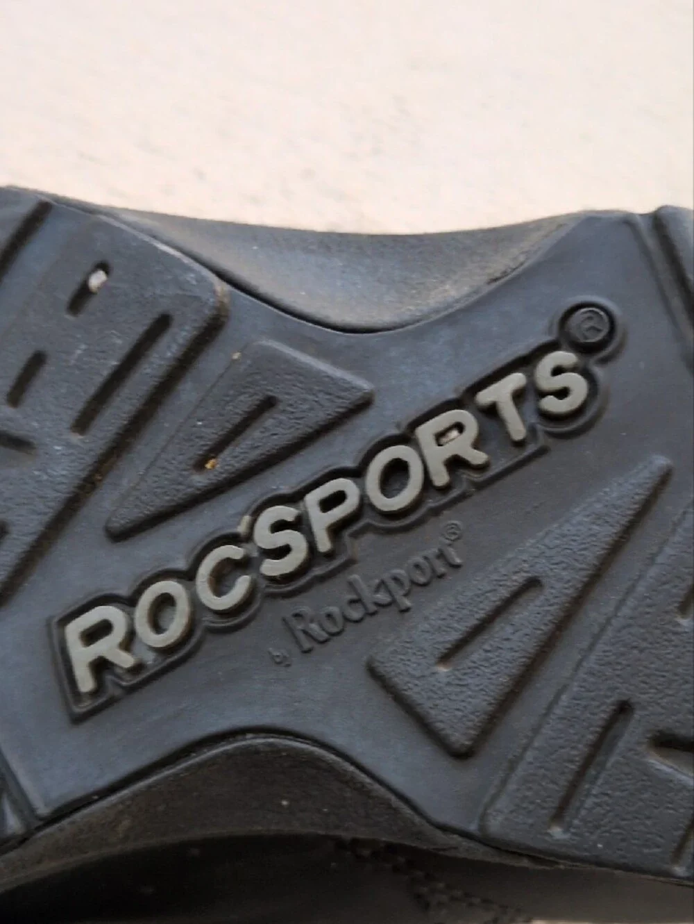 Women's RocSports Black Lace-Up Leather Walking Shoes